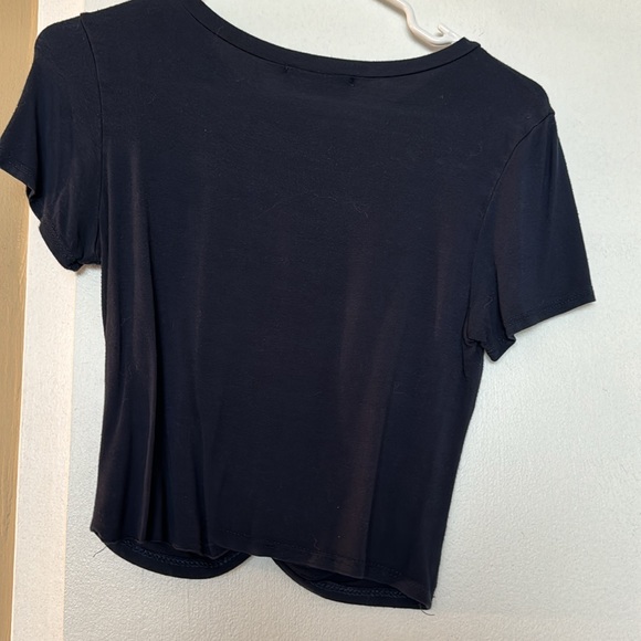Gaze Navy Blue Crop Top - Picture 4 of 4